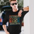 Vintage Settembre 1951 73 Compleanno Anni Uomo Donna Maglietta a maniche lunghe Regalos para él