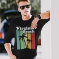 Virginia Beach Retroirginia Beach Camiseta de manga larga Regalos para él