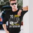 Vor 70 Jahren Der Fastest In Traffic 70Th Birthday Man Langarmshirts Geschenke für Ihn