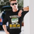 Wandern Und Bier Darum Bin Ich Hier Bierkasten Langarmshirts Geschenke für Ihn