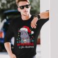 I Want A Hippopotamus For Christmas Cute Christmas Costume Long Sleeve T-Shirt Gifts for Him