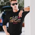 Wedding Las Vegas Nevada Bride Groom Bouquet Rings Long Sleeve T-Shirt Gifts for Him
