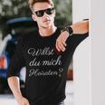 Willst Du Mich Marrieaten Marriage Proposal Engagement Proposal Langarmshirts Geschenke für Ihn