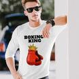 Boxing King De Boxeo Para Hombre Boxeo Deportivo Boxeo Camiseta de manga larga Regalos para él