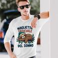 Camicia Da Notte Bradipo Pigiama Bambini Donna Uomo Dormire Maglietta a maniche lunghe Regalos para él