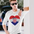 Croatia Flag Croatia Children's Croatia Hrvatska Langarmshirts Geschenke für Ihn