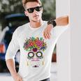 Dia De Los Muertos Costume Replacement Fancy Dress Costume Carnival Langarmshirts Geschenke für Ihn