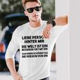 An Die Person Hinter Mir Liebe Person Hinter Mir Langarmshirts Geschenke für Ihn