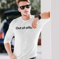 Donna Out Of Office Smart Working Work From Home Con Collo A Maglietta a maniche lunghe Regalos para él