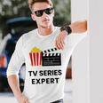 Esperta Serie Televisive Regalo Televisione Tv Series Expert Maglietta a maniche lunghe Regalos para él