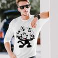Felix Cat Giocoleria Topiintage Cartone Animato Retrò Grafica Divertente Maglietta a maniche lunghe Regalos para él