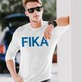 Fika Svezia Svedese Maglietta a maniche lunghe Regalos para él