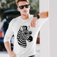 Zebra With Sunglasses Langarmshirts Geschenke für Ihn