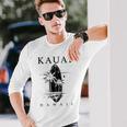 Kauai Hawaii Surfintage Surfer Gray Langarmshirts Geschenke für Ihn