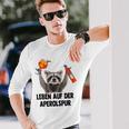 Leben Auf Der Aperolspur Raccoon Meme Racoon Pedro Spritz Langarmshirts Geschenke für Ihn