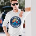 Lisbona Portogallointage Nautical Waves Maglietta a maniche lunghe Regalos para él