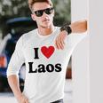 I Love Laos Langarmshirts Geschenke für Ihn