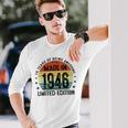 Made In 1946Intage 1946 78 Anni Compleanno Uomo Regalo Maglietta a maniche lunghe Regalos para él