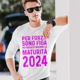 Maturità 2024 Liceo Scritta Divertente Maglietta a maniche lunghe Regalos para él