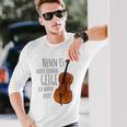 Nenn Es Noch Einmal Geige Ich Warne Dich Cello Player Gray Langarmshirts Geschenke für Ihn