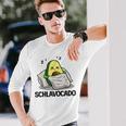 Schlavocado Official Sleep Pyjamas Sleep Avocado Gray Langarmshirts Geschenke für Ihn