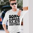 Sono Single Ma Sto Cercando Di Smettere Retrò Maglietta a maniche lunghe Regalos para él