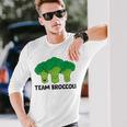 Team Broccolieganegetarian Broccoli Langarmshirts Geschenke für Ihn