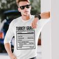 Turkey Gravy Ingredient Food List Thanksgiving Christmas Long Sleeve T-Shirt Gifts for Him