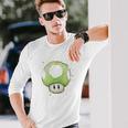 Vert Champignon 1Up Pour Jeuxidéo T-shirt à manches longues Cadeaux pour lui