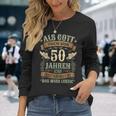 50Th Birthday Als Gott Michor 50 Jahren Schuf Grinste Her Langarmshirts Geschenke für Sie