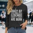 7 Luglio Compleanno 2024 7 Lugliointage Birthday Maglietta a maniche lunghe Regalos para ella