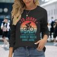 70 Jahre Und Ich Fahre Noch Ohne Akku Fahrradfahrer Langarmshirts Geschenke für Sie