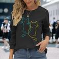 80S 90S Cats Retro Kittenintage Cat Children's Langarmshirts Geschenke für Sie