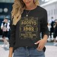 Agosto 1982Intage Maglia 42 Compleanno Anni Uomo Donna Maglietta a maniche lunghe Regalos para ella
