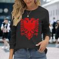 Albanian Eagle Shqiponja Kosovo Albaner Maglietta a maniche lunghe Regalos para ella