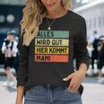 Alles Wird Gut Hier Kommt Mami Retrointage First Name Langarmshirts Geschenke für Sie