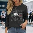 Ape Piaggio Battito Del Cuore I Ape Tm Car Accessori Tuning Maglietta a maniche lunghe Regalos para ella