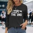 Armas I Plead La Segunda Enmienda Nra Derechos De Armas Ar 15 Camiseta de manga larga Regalos para ella