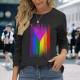 Bandiera Arcobaleno Orgoglio Lgbtq Triangolo Rosa Maglietta a maniche lunghe Regalos para ella