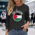Bandiera Della Palestina Gaza Libera Della Palestina Maglietta a maniche lunghe Regalos para ella