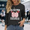 Blas Mir Die Kerzen Aus 50Th Birthday Man Langarmshirts Geschenke für Sie