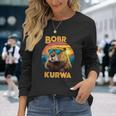 Bobr Kurwa Flannelette Meme Bóbr Bober Kurwa Langarmshirts Geschenke für Sie