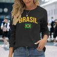 Brazil Flag Of Brazil Classic Langarmshirts Geschenke für Sie