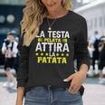 Calvi Divertente Calvo La Testa Pelata Attira La Patata Maglietta a maniche lunghe Regalos para ella