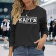 With Capt'n Der Kapitän Hat Immer Right Langarmshirts Geschenke für Sie