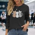 Cat Kitten Cat Langarmshirts Geschenke für Sie