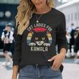 Cat Ladies Per Kamala Harris 2024 Retro Kitty Cats Amante Maglietta a maniche lunghe Regalos para ella