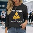 Chips I'm With Salsa Halloween Costumes Cinco De Mayo Couple Long Sleeve T-Shirt Gifts for Her