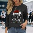 Christmas Cousin Crew 2024 Matching Xmas Family Pajama Long Sleeve T-Shirt Gifts for Her