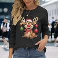 Christmas Reindeer Rudolph Langarmshirts Geschenke für Sie